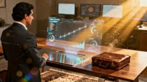 Inteligencia artificial aplicada a la gestión comercial B2B — visualización de datos y estrategia de ventas potenciada por IA