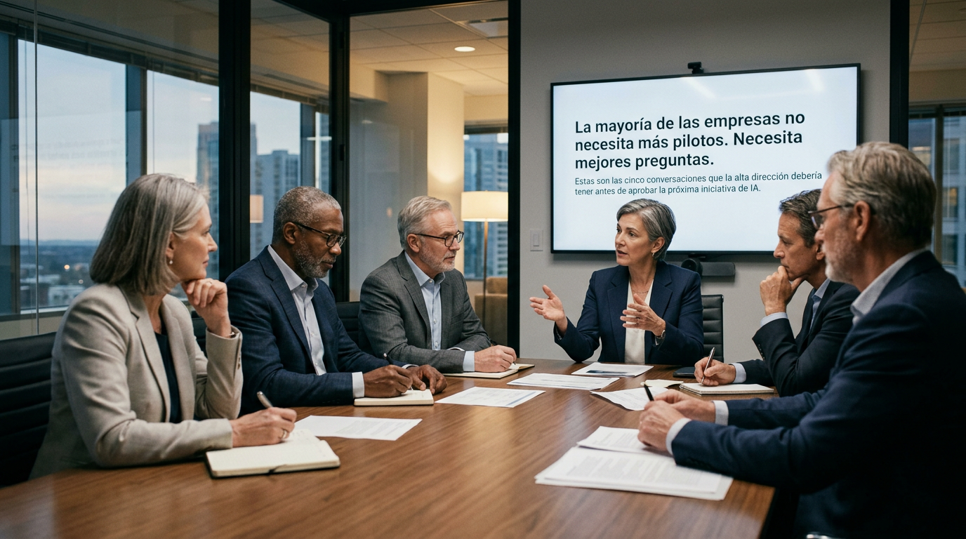 Las 15 preguntas que separan una estrategia de IA de un proyecto con FOMO